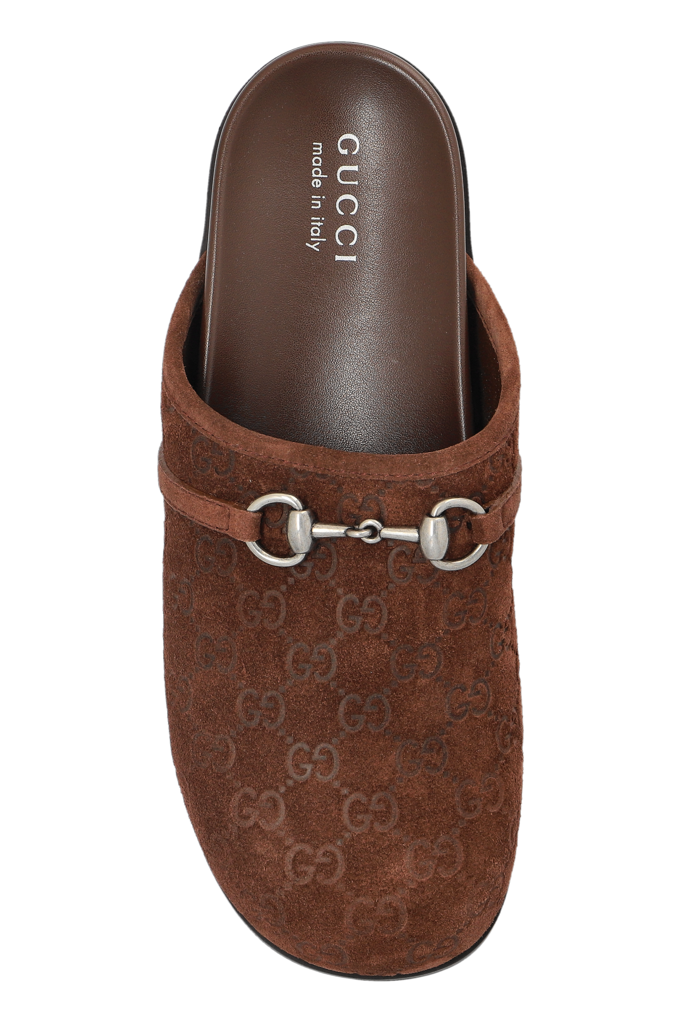 サンダル GUCCI Brown Suede Slippers NEW GUCCI LIGHT BROWN SUEDE PRINCETOWN HORSEBIT MULES SLIPER